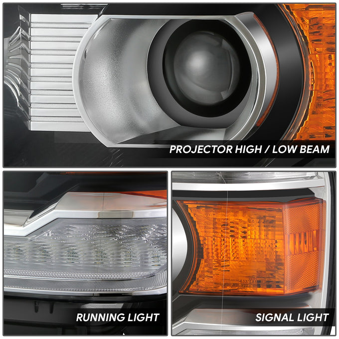 Factory Style Left Side Headlight<br>14-18 GMC Sierra 1500, 15-19 2500 3500 HD