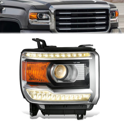 Factory Style Right Side Headlight<br>14-18 GMC Sierra 1500, 15-19 2500 3500 HD