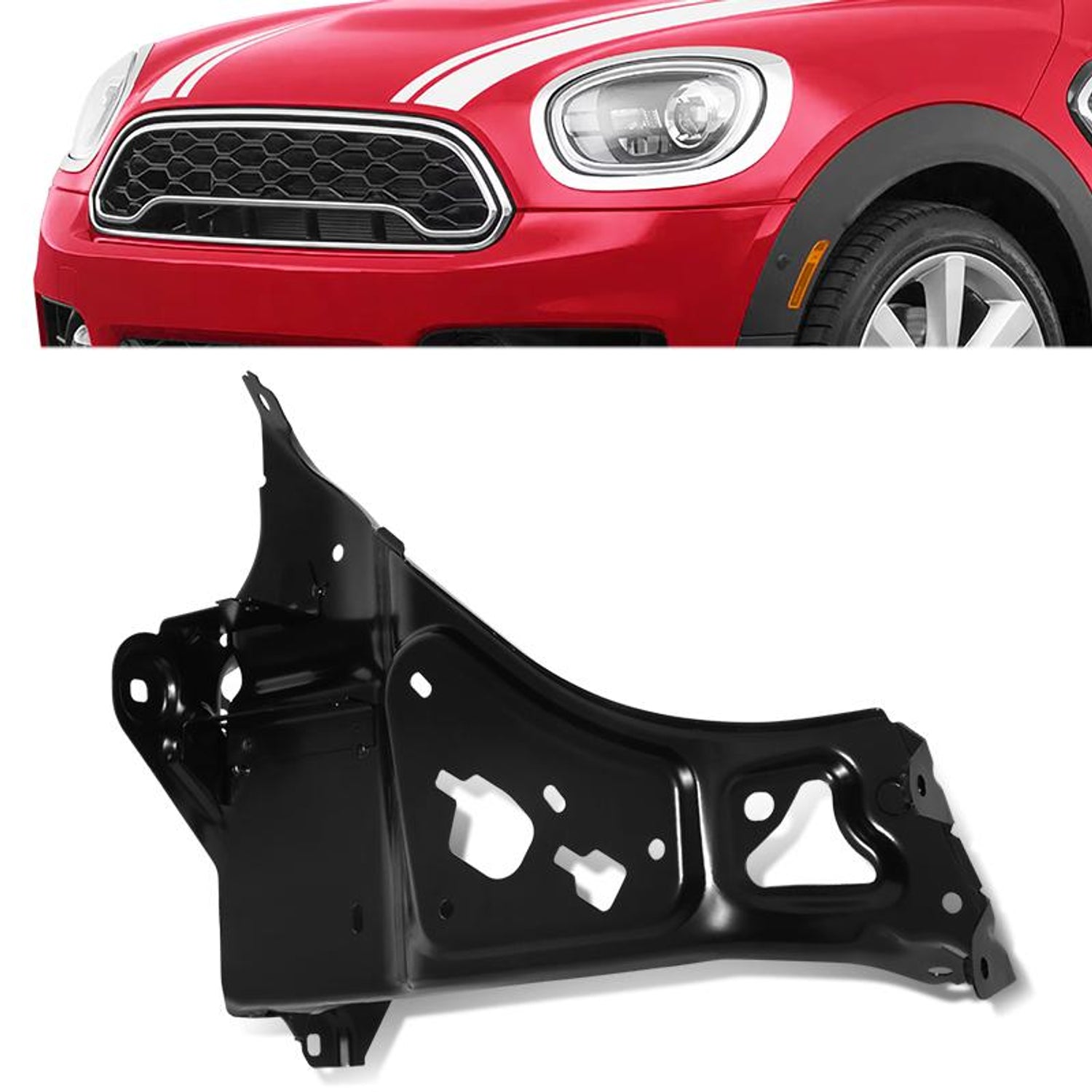 Factory Style Left Side Headlight Bracket <br>17-24 Mini Cooper Countryman