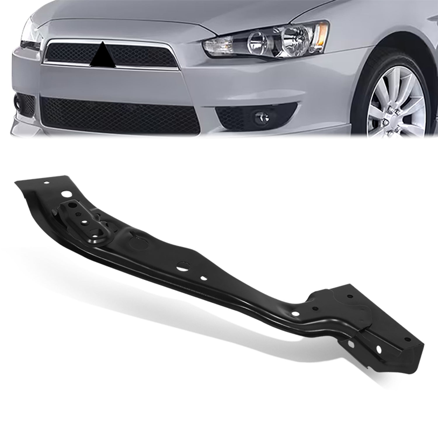 Right side Headlight Mounting Panel <br> 08-17 Mitsubishi Lancer