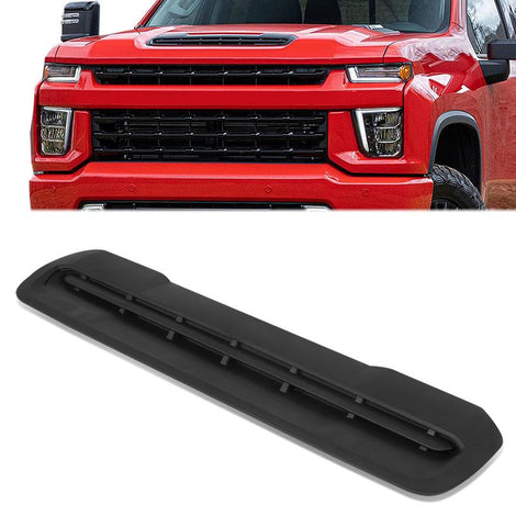 Factory Style Hood Vent Grille Panel Insert <br>20-23 Chevy Silverado 2500 HD, 3500 HD