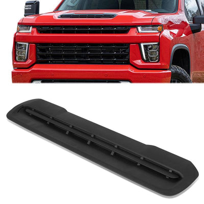 Factory Style Hood Vent Grille Panel Insert <br>20-23 Chevy Silverado 2500 HD, 3500 HD
