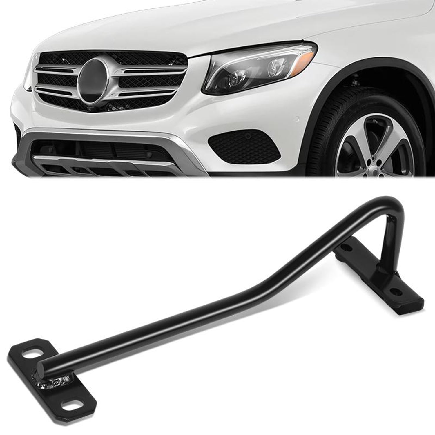 Factory Style Radiator Center Hood Latch Support <br>16-22 Mercedes-Benz GLC300, 18-20 GLC350e