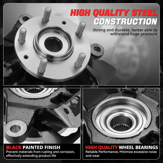 Front Right Side Loaded Knuckle Assembly <br> 07-12 Mazda CX-7 CX-9