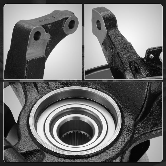 Front Left Steering Knuckle & Wheel Hub Bearing <br>01-12 Escape Tribute Mariner
