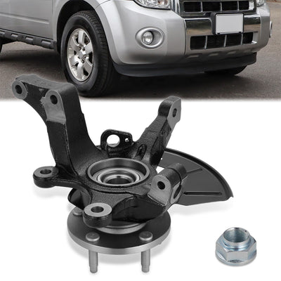 Front Right Steering Knuckle&Wheel Hub Bearing <br>01-12 Escape Tribute Mariner