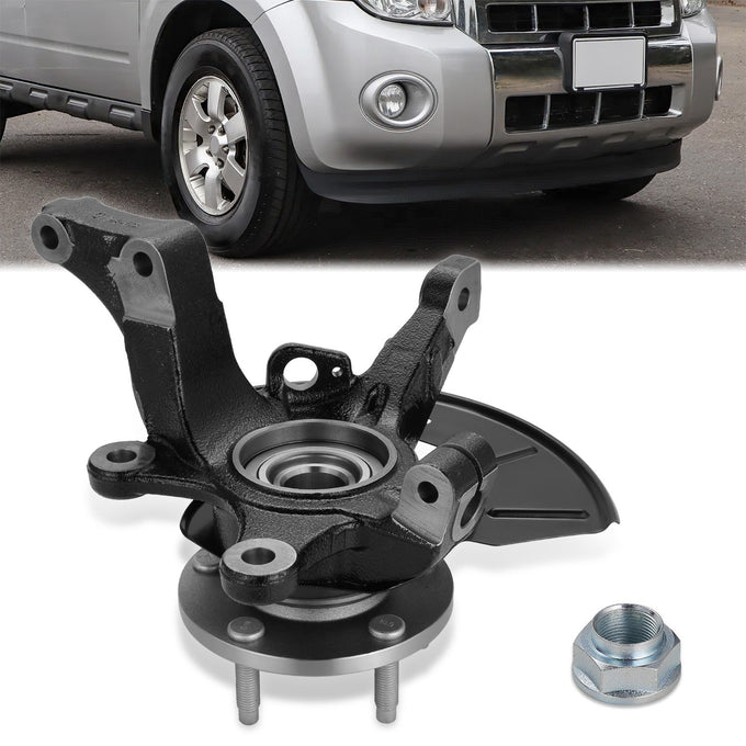 Front Right Steering Knuckle&Wheel Hub Bearing <br>01-12 Escape Tribute Mariner