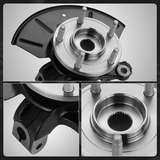 Front Right Steering Knuckle&Wheel Hub Bearing <br>01-12 Escape Tribute Mariner