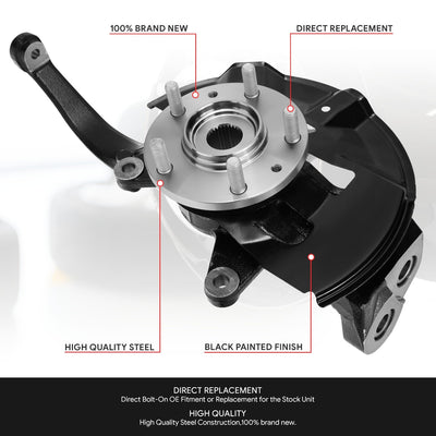 Front Left Side Loaded Knuckle Assembly <br> 06-12 Ford Fusion, Mercury Milan, 07-12 Lincoln MKZ