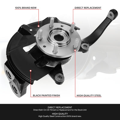 Front Right Side Loaded Knuckle Assembly <br> 06-12 Ford Fusion, Mercury Milan, 07-12 Lincoln MKZ