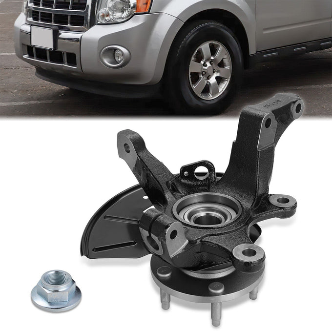 Front Left Knuckle & Wheel Hub Bearing Assembly <br>01-12 Escape Tribute Mariner