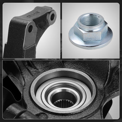 Front Left Knuckle & Wheel Hub Bearing Assembly <br>01-12 Escape Tribute Mariner