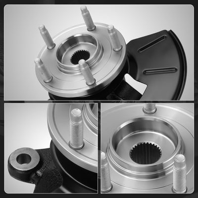 Front Right Knuckle&Wheel Hub Bearing Assembly <br>01-12 Escape Tribute Mariner