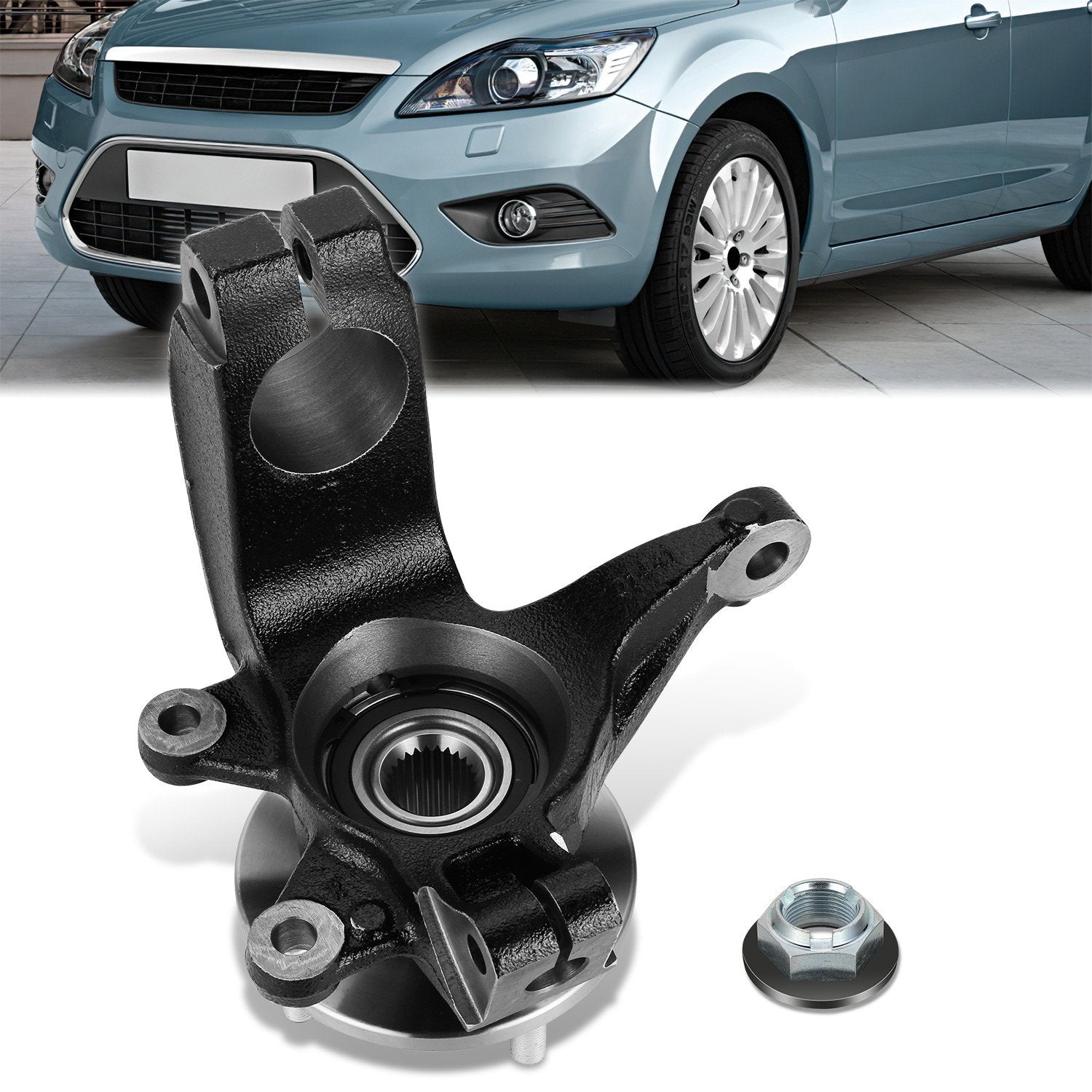Front Left Side Loaded Knuckle Assembly <br> 06-11 Ford Focus