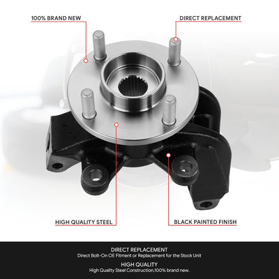 Front Left Side Loaded Knuckle Assembly <br> 06-11 Ford Focus