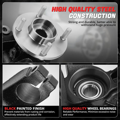 Front Left Side Loaded Knuckle Assembly <br> 06-11 Ford Focus