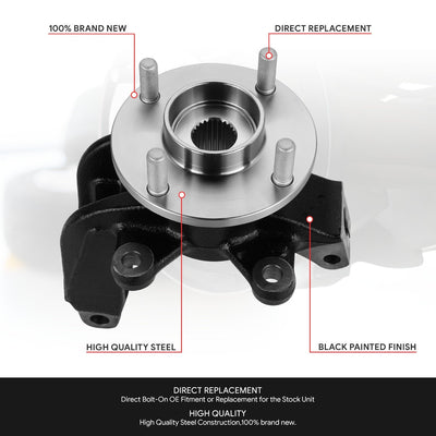 Front Right Side Loaded Knuckle Assembly <br> 06-11 Ford Focus
