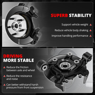 Rear Left Side Loaded Knuckle Assembly <br> 07-10 Ford Explorer Sport Trac, 06-10 Mercury Mountainee