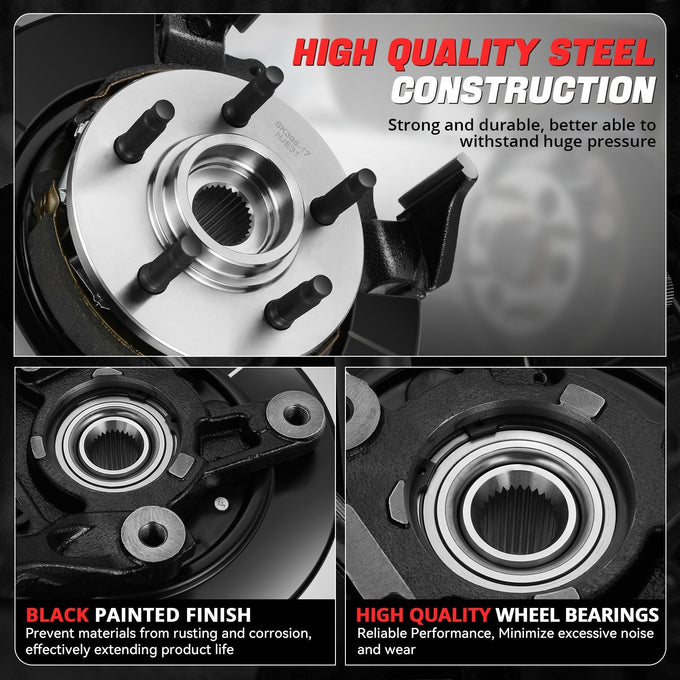 Rear Right Side Loaded Knuckle Assembly <br> 07-10 Ford Explorer Sport Trac, 06-10 Mercury Mountainee
