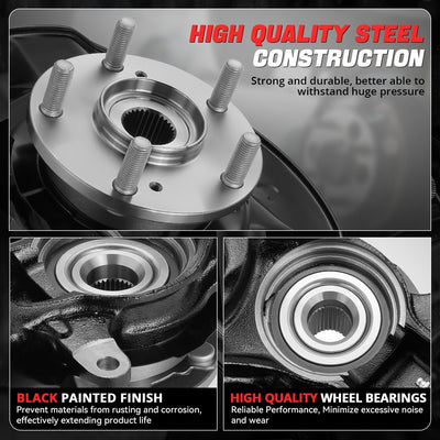 Front Left Side Loaded Knuckle Assembly <br>13-16 Honda Accord