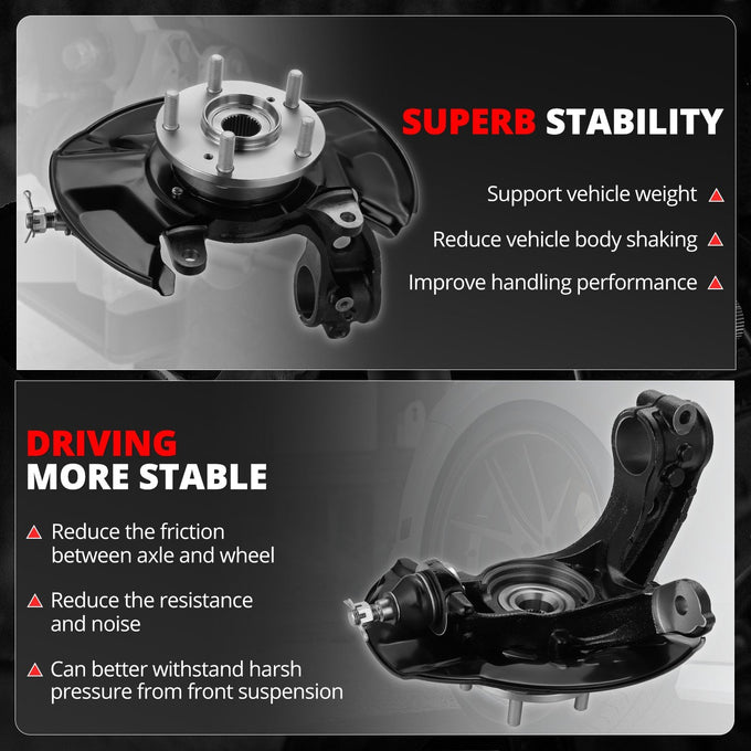 Front Right Side Loaded Knuckle Assembly <br>13-16 Honda Accord