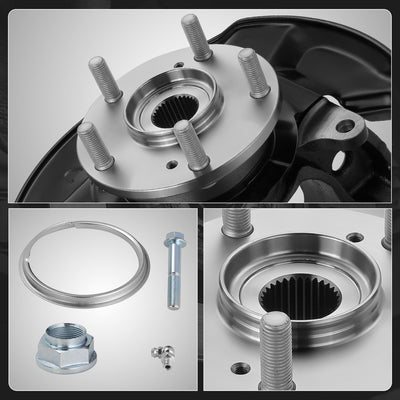 Front Right Side Loaded Knuckle Assembly <br>13-16 Honda Accord