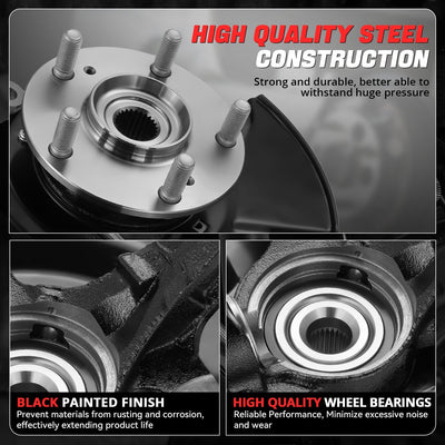 Front Left Side Loaded Knuckle Assembly <br>03-07 Honda Accord 2.4L