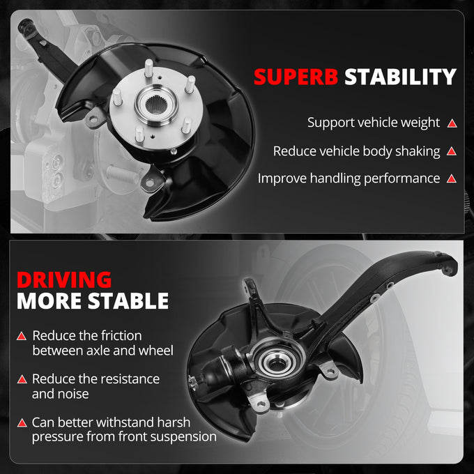 Factory Style Front Left Side Loaded Knuckle Assembly <br>09-14 Acura TSX, 08-12 Honda Accord