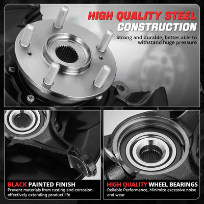 Front Right Side Loaded Knuckle Assembly <br> 09-14 Acura TSX, 08-12 Honda Accord