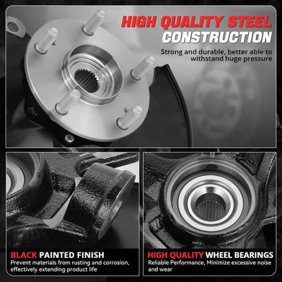 Front Left Side Loaded Knuckle Assembly <br>06-11 Honda Civic