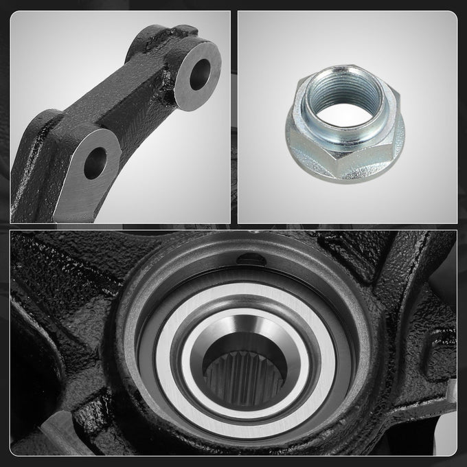 Front Left Side Loaded Knuckle Assembly <br>06-11 Honda Civic