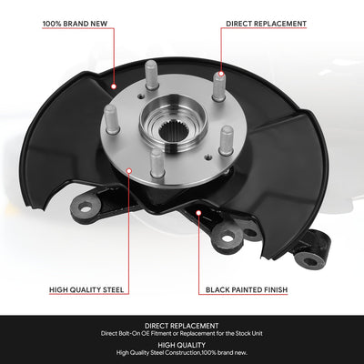 Front Right Side Loaded Knuckle Assembly <br>06-11 Honda Civic