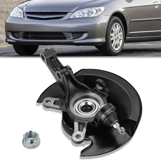 Front Left Side Loaded Knuckle Assembly <br> 03-05 Honda Civic
