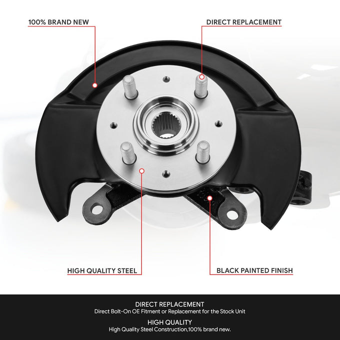 Front Left Side Loaded Knuckle Assembly <br> 03-05 Honda Civic