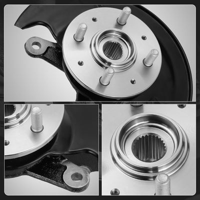 Front Left Side Loaded Knuckle Assembly <br> 03-05 Honda Civic