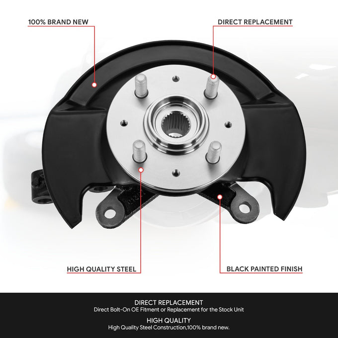 Front Right Side Loaded Knuckle Assembly <br> 03-05 Honda Civic