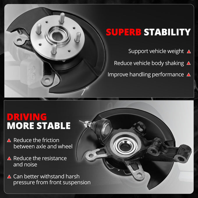Front Right Side Loaded Knuckle Assembly <br> 03-05 Honda Civic