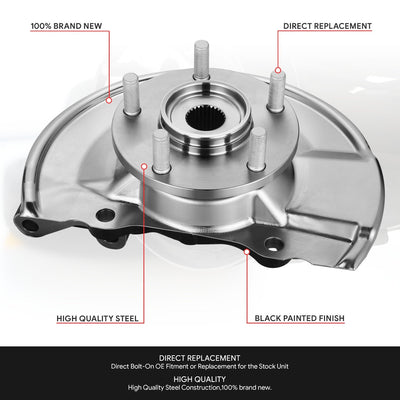 Front Left Side Loaded Knuckle Assembly <br> 07-12 Dodge Caliber, 07-17 Jeep Compass Patriot
