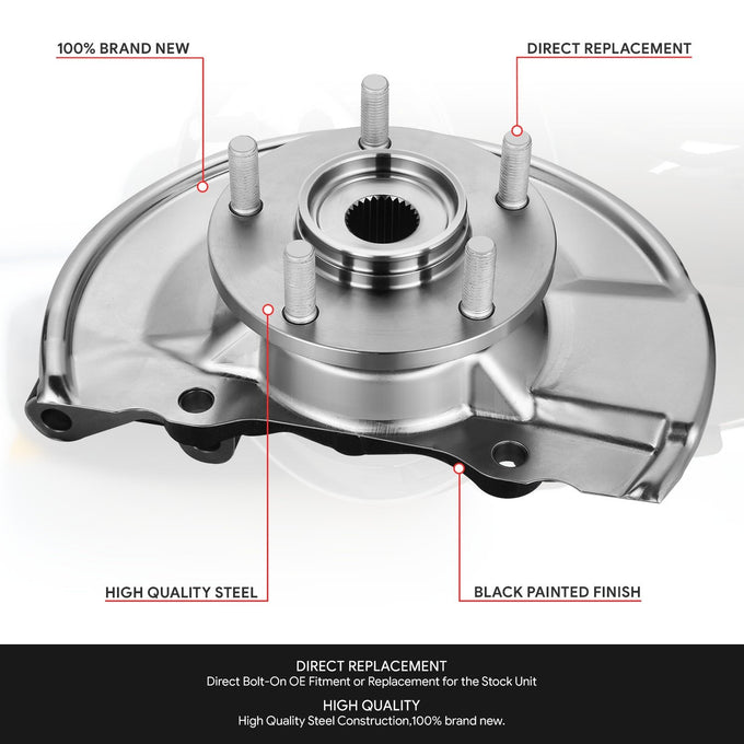 Front Left Side Loaded Knuckle Assembly <br> 07-12 Dodge Caliber, 07-17 Jeep Compass Patriot