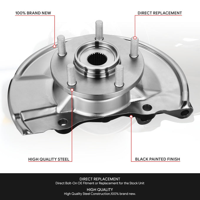 Front Right Side Loaded Knuckle Assembly <br> 07-12 Dodge Caliber, 07-17 Jeep Compass Patriot