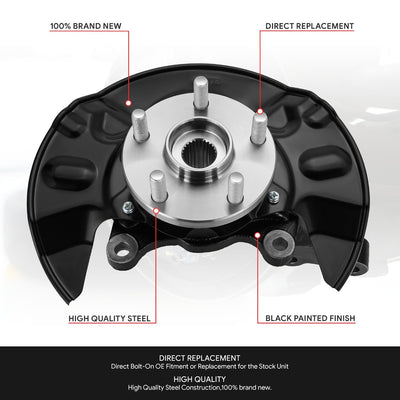 Front Right Side Loaded Knuckle Assembly <br> 03-08 Toyota Corolla