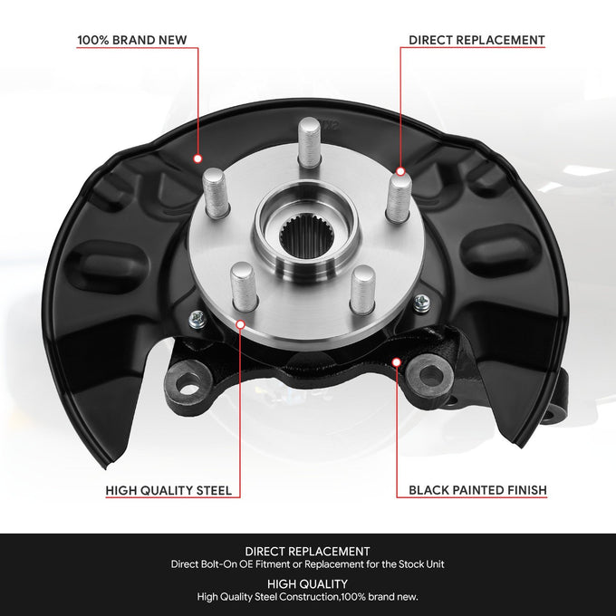 Front Right Side Loaded Knuckle Assembly <br> 03-08 Toyota Corolla