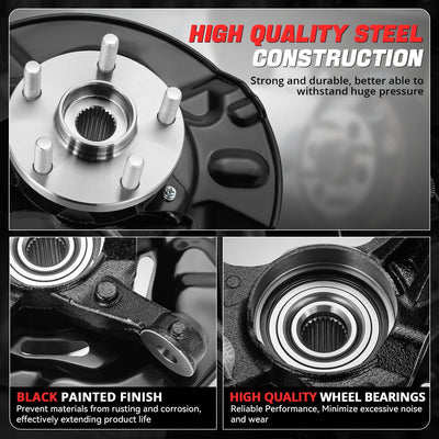 Front Right Side Loaded Knuckle Assembly <br> 03-08 Toyota Corolla