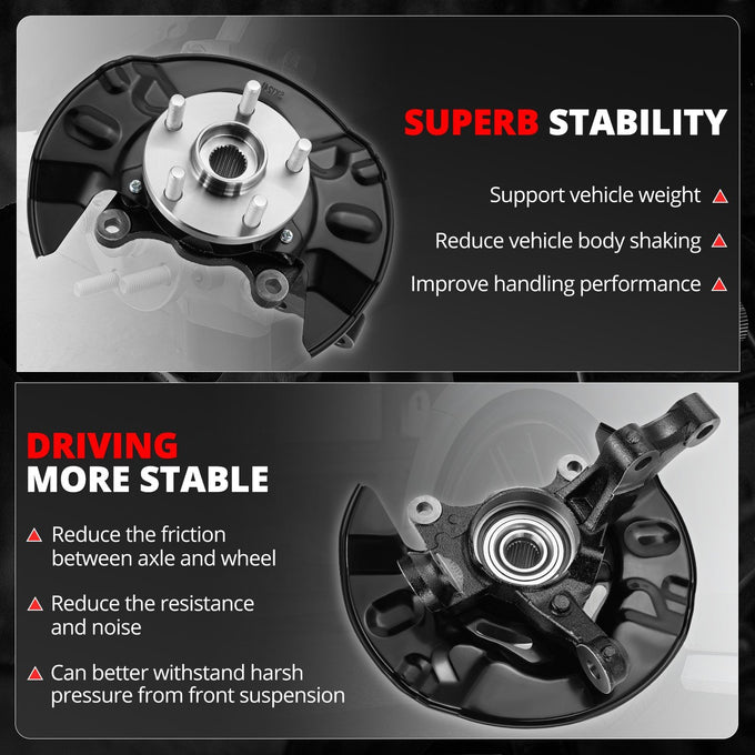 Front Right Side Loaded Knuckle Assembly <br> 03-08 Toyota Corolla