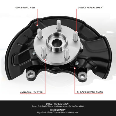 Front Left Side Loaded Knuckle Assembly <br> 03-08 Toyota Corolla