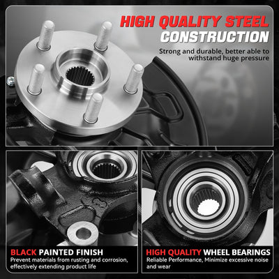 Front Left Side Loaded Knuckle Assembly <br> 03-08 Toyota Corolla