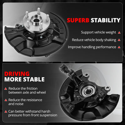 Front Left Side Loaded Knuckle Assembly <br> 03-08 Toyota Corolla