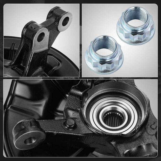 Front Left Side Loaded Knuckle Assembly <br> 03-08 Toyota Corolla