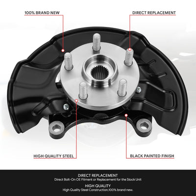 Front Right Side Loaded Knuckle Assembly <br> 03-08 Toyota Corolla