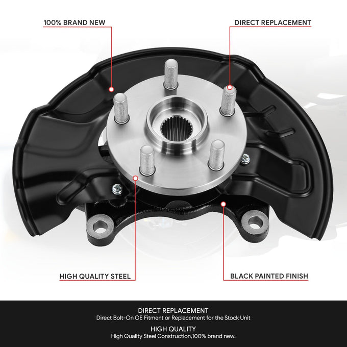 Front Right Side Loaded Knuckle Assembly <br> 03-08 Toyota Corolla